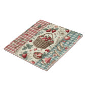 Obstkorb Gingham-Spaß Fliese (Seite)