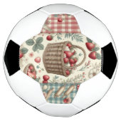 Obstkorb Gingham-Spaß Fußball (Gedreht)