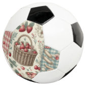 Obstkorb Gingham-Spaß Fußball (Dreiviertel)