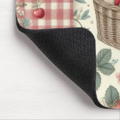 Obstkorb Gingham-Spaß Mousepad (Ecke)