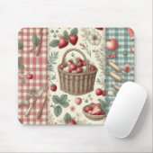 Obstkorb Gingham-Spaß Mousepad (Mit Mouse)
