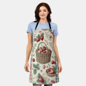 Obstkorb Gingham-Spaß Schürze (Getragen)