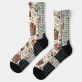 Obstkorb Gingham-Spaß Socken (Links)