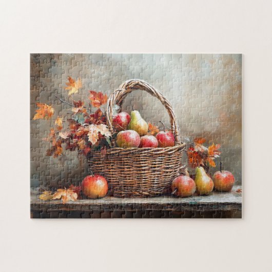 Obstkorb im Herbst Puzzle (Horizontal)