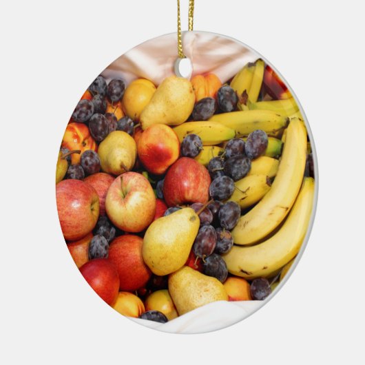 Obstkorb Keramikornament (Links)