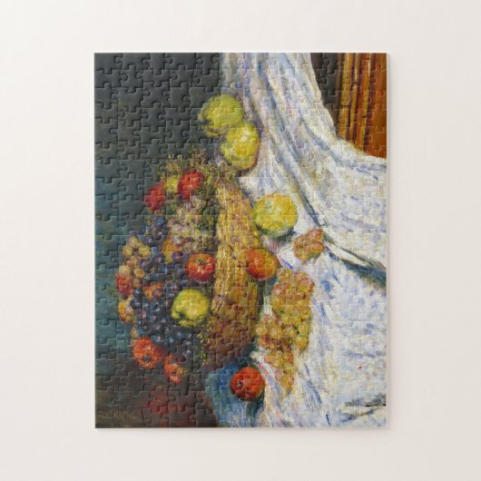 Obstkorb mit Äpfeln und Trauben Claude Monet Puzzle (Vertikal)