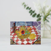 Obstkorb noch lebende Postkarten (Stehend Vorderseite)