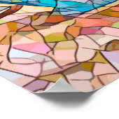 Obstkorb Pitcher Essen noch Leben Abstrakte Kunst Poster (Ecke)