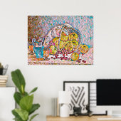 Obstkorb Pitcher Essen noch Leben Abstrakte Kunst Poster (Heimbüro)