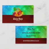 Obstkorb-Visitenkarten Visitenkarte (Vorne/Hinten)