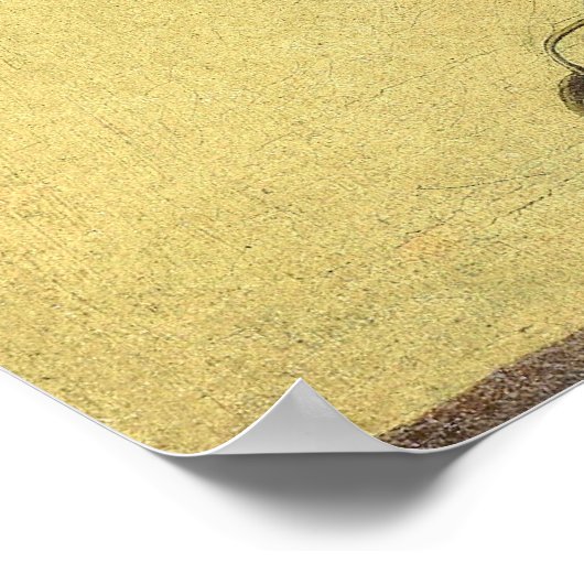 Obstkorb von Caravaggio Poster (Ecke)