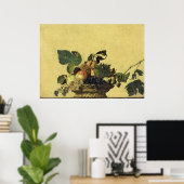 Obstkorb von Caravaggio Poster (Heimbüro)