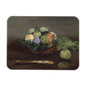 Obstkorb von Edouard Manet Magnet (Horizontal)