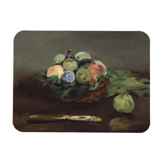 Obstkorb von Edouard Manet Magnet (Horizontal)