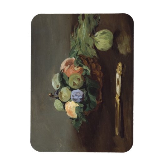 Obstkorb von Edouard Manet Magnet (Vertikal)