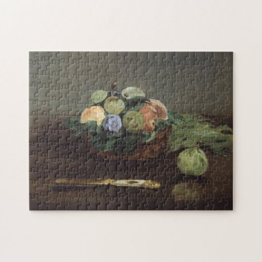 Obstkorb von Edouard Manet Puzzle (Horizontal)