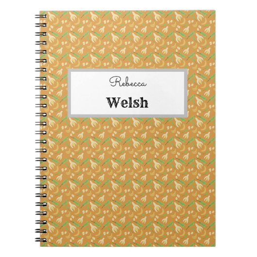 Obstkorbmuster-Kollektion - Banane Notizblock (Vorderseite)