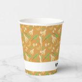 Obstkorbmuster-Kollektion - Banane Pappbecher (Rechts)