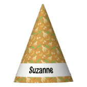 Obstkorbmuster-Kollektion - Banane Partyhütchen (Vorderseite)