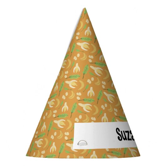 Obstkorbmuster-Kollektion - Banane Partyhütchen (Links)