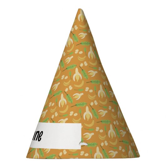 Obstkorbmuster-Kollektion - Banane Partyhütchen (Rechts)