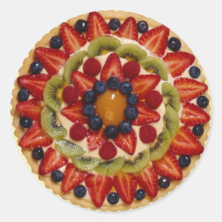 Obstkuchen Runder Aufkleber
