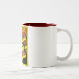 Obstladen - WPA Plakat - Zweifarbige Tasse