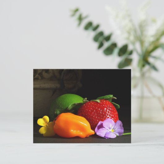 Obstleben Postkarte (Stehend Vorderseite)