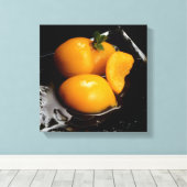 Obstleben Schwarzer Quadrat Leinwand (Insitu (Holzboden))