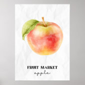 Obstmarkt Apfel Poster (Vorne)