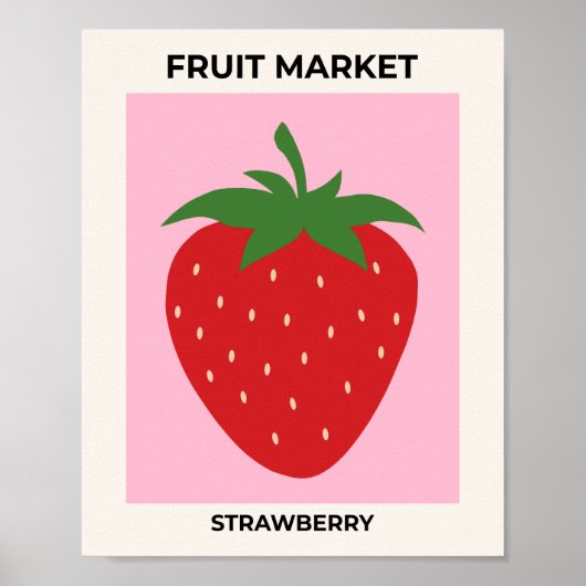 Obstmarkt Rosa Erdbeere Küche Moderne Dekoration (Vorne)