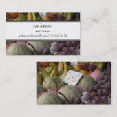 Obstmarkt-Visitenkarte Visitenkarte (Vorne/Hinten)