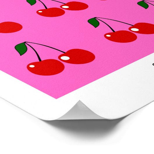 ObstmarktKirschen Poster (Ecke)