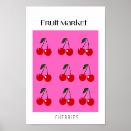 ObstmarktKirschen Poster