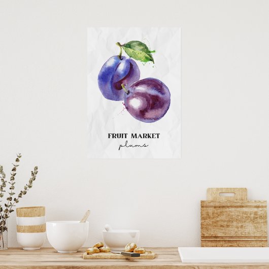 Obstmarktplakate Poster (Küche)