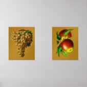 Obstmauer Art Trauben und Äpfel Bilderwand Sets (Vorderseite)