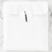 Obstmessersticker Runder Aufkleber (Tasche)
