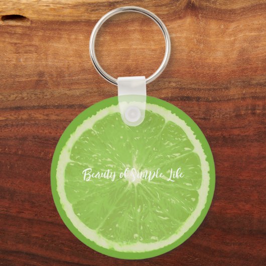 Obstnotenkette - Limone Schönheit des einfachen Le Schlüsselanhänger (Vorderseite)