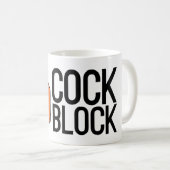 Obstorange-Tasse des Mächtigen Cockblocks Kaffeetasse (VorderseiteRechts)