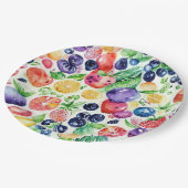 Obstpapier Pappteller (Schrägansicht)