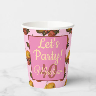 Obstpapiergruppen Pappbecher