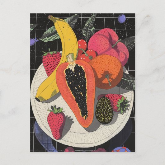 Obstplantage Postkarte (Vorderseite)