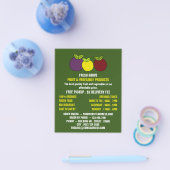 Obstplantagen, Werbung für Lebensmittelhändler Flyer (Einzeln)