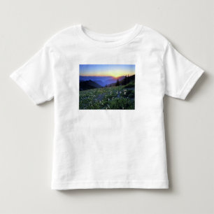 Obstruciton Point Sonnenuntergang, Olympic NP, WA, Kleinkind T-shirt