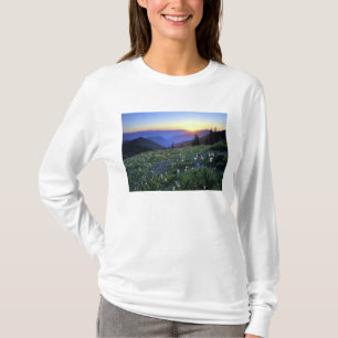 Obstruciton Point Sonnenuntergang, Olympic NP, WA, T-Shirt