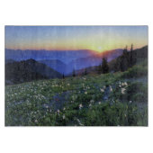 Obstrucon Point Sunset, Olympic NP, WA, USA Schneidebrett (Vorderseite)