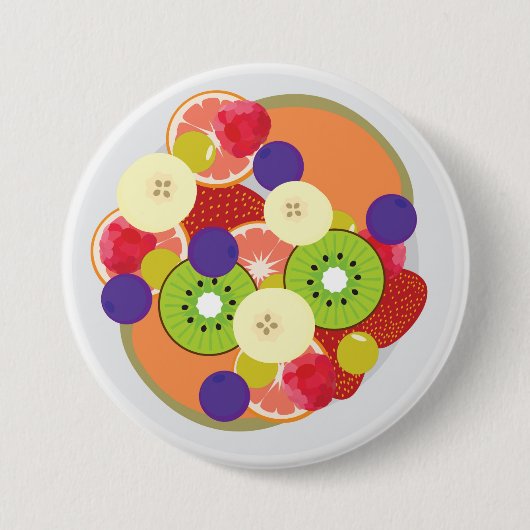 Obstsalat Button (Vorderseite)