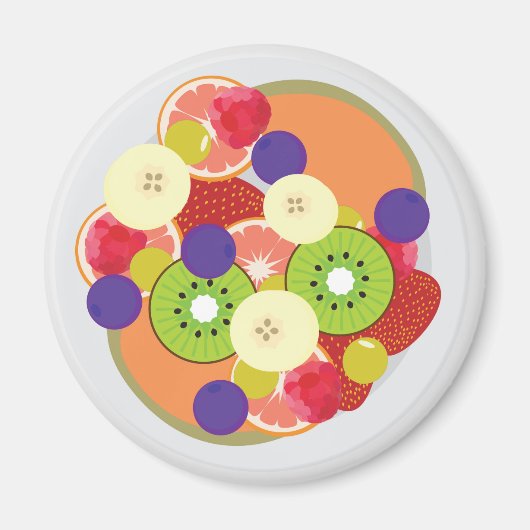 Obstsalat Magnet (Vorne)