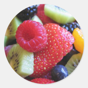 Obstsalat Runder Aufkleber