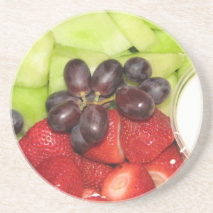 Obstsalat Sandstein Untersetzer